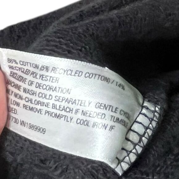 JoyLab Charcoal Black V-Neck Cropped Relaxed Fit Sweatshirt, Size L, NWT - Picture 8 of 8